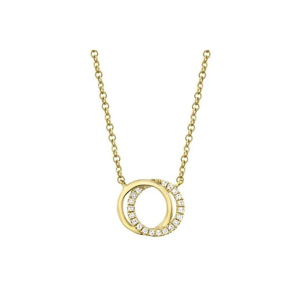Cornells Collection 14KT Yellow Gold Diamond Love Knot Necklace Cornell's Jewelers Rochester, NY