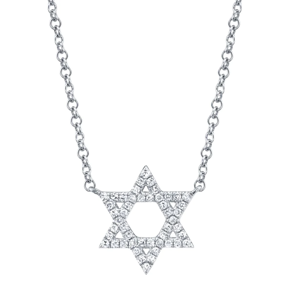 Cornells Collection Star of David Diamond Necklace Cornell's Jewelers Rochester, NY