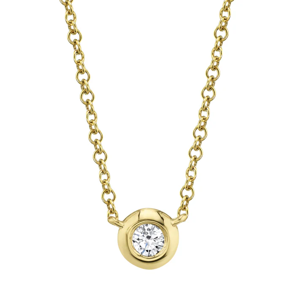 Shy Creation Diamond Bezel Necklace Cornell's Jewelers Rochester, NY