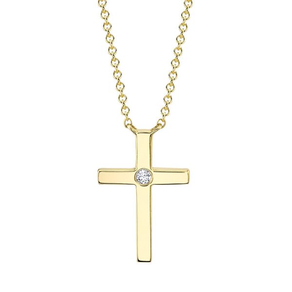 Shy Creation Gold Diamond Cross Cornell's Jewelers Rochester, NY