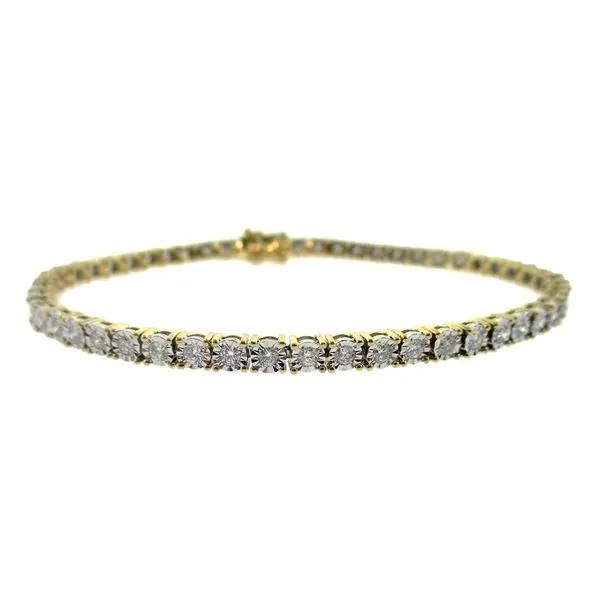 18k Yellow Gold Tennis Bracelet Miracle Mark Diamonds 1.52 CTW Cornell's Jewelers Rochester, NY