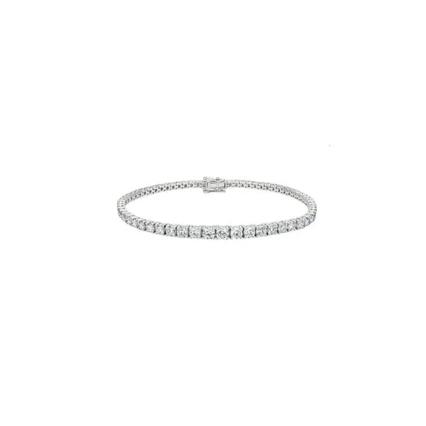 18K White Gold Diamond Tennis Bracelet 4.04 CTW Cornell's Jewelers Rochester, NY