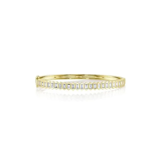 1.70CT 14KYG DIAMOND BAGUETTE BANGLE Cornell's Jewelers Rochester, NY