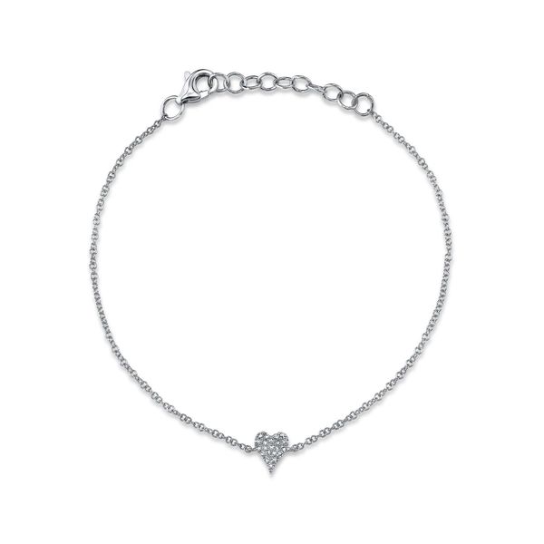 Cornells Collection Pave Set Diamond Heart Bracelet Cornell's Jewelers Rochester, NY