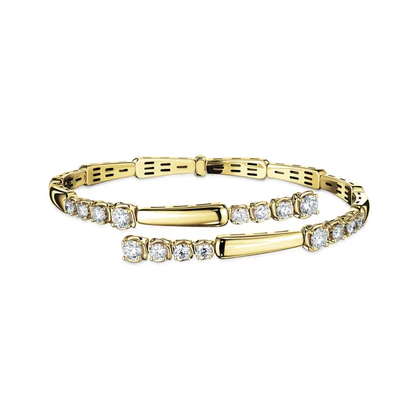 A Link Flexible Diamond Cuff Cornell's Jewelers Rochester, NY