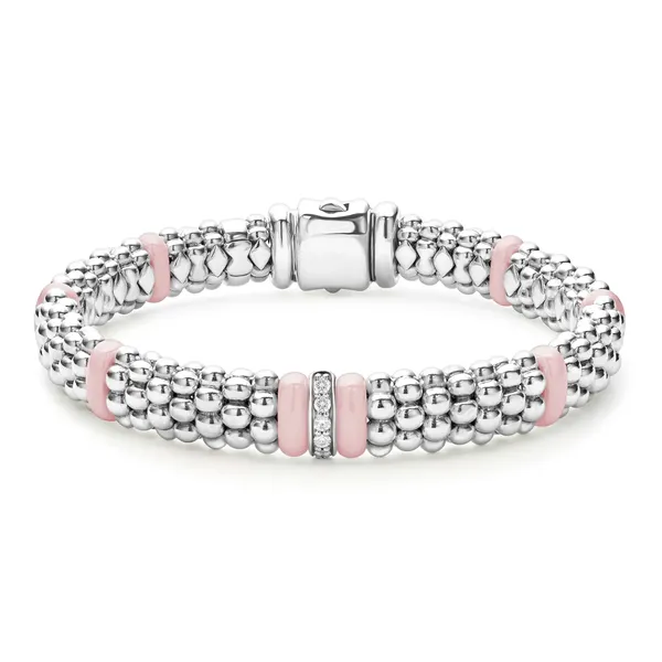 Lagos Pink Caviar Diamond Bracelet Cornell's Jewelers Rochester, NY