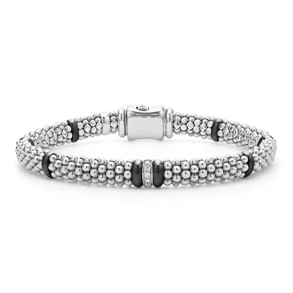LAGOS Black Caviar Diamond Bracelet Cornell's Jewelers Rochester, NY