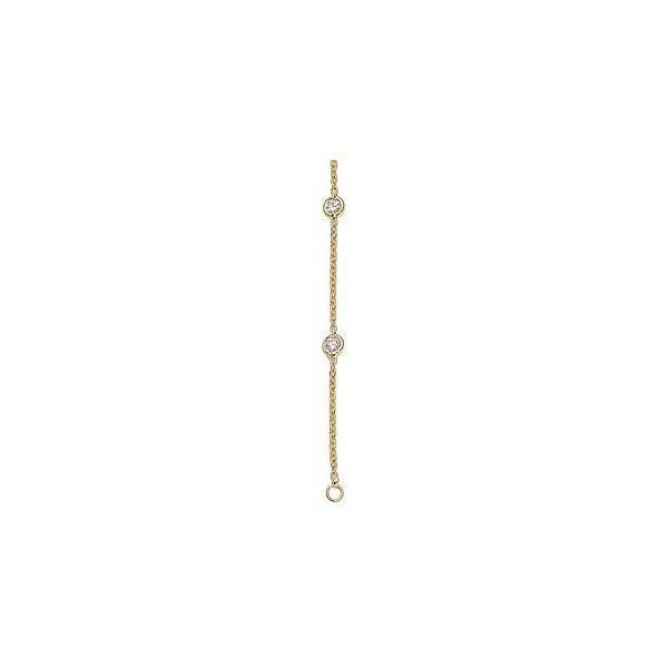 14Kt Yellow Gold Bezel Set Diamond By The Yard Bracelet Cornell's Jewelers Rochester, NY
