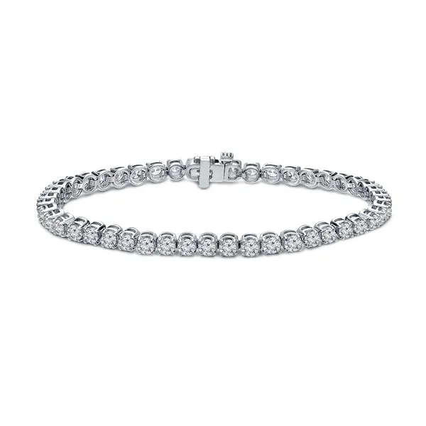 14KT White Gold Straight 4 Prong Diamond Tennis Bracelet Cornell's Jewelers Rochester, NY