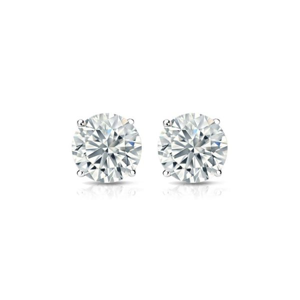 14K White Gold Diamond Stud Earrings .78 CTW Cornell's Jewelers Rochester, NY