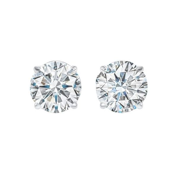 14K White Gold Diamond Stud Earrings .56 CTW Cornell's Jewelers Rochester, NY