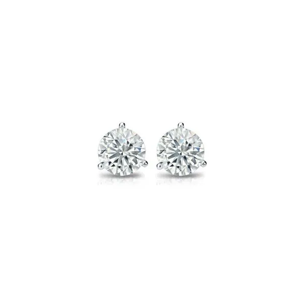 14K White Gold Diamond Stud Earrings .52 CTW Cornell's Jewelers Rochester, NY