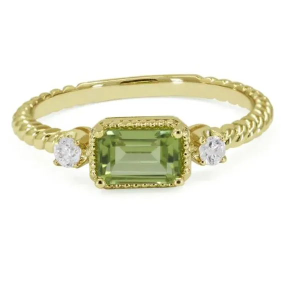 CORNELL'S COLLECTION 14KYG PERIDOT AND DIAMOND RING Cornell's Jewelers Rochester, NY