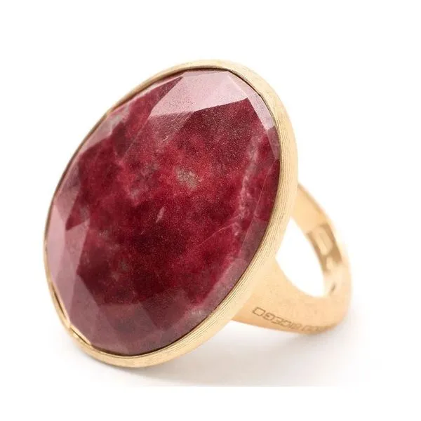 Marco Bicego 18kt Yellow Gold Lunaria Thulite Ring Cornell's Jewelers Rochester, NY
