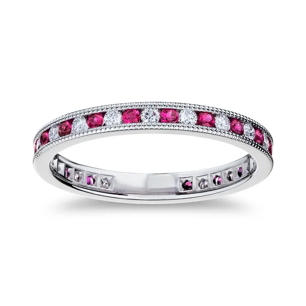 Alternating Diamond And Ruby Band Cornell's Jewelers Rochester, NY
