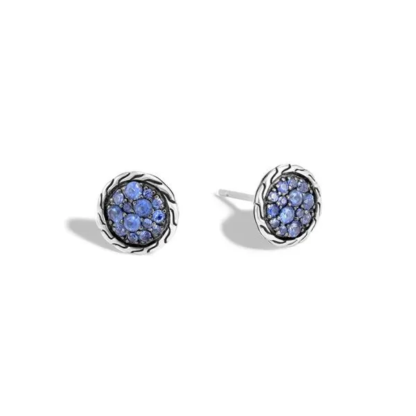 John Hardy Classic Chain Round Stud Earrings Cornell's Jewelers Rochester, NY