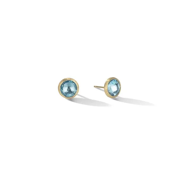 Marco Bicego Blue Topaz Stud Earrings Cornell's Jewelers Rochester, NY