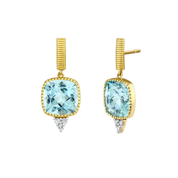 Sloane Street 18 Karat Yellow Gold Drop Earrings Cornell's Jewelers Rochester, NY
