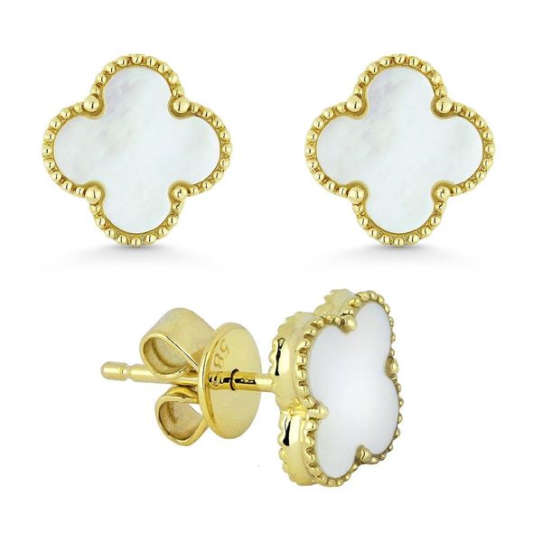Cornell's Stud Clover Earrings Cornell's Jewelers Rochester, NY