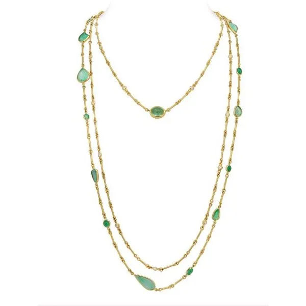MAZZA EMERALD PEBBLES 14KTG 33