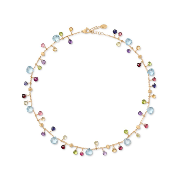 Marco Bicego Paradise Mixed Gemstone Necklace Cornell's Jewelers Rochester, NY