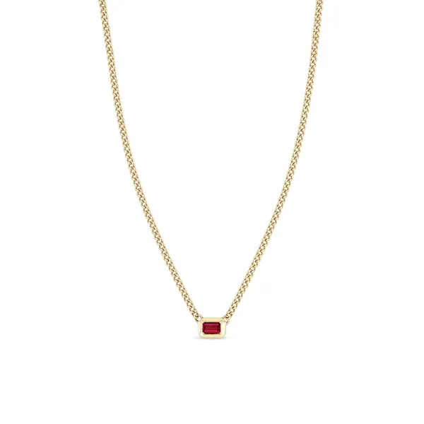 Cornell's Ruby Curb Link Necklace Cornell's Jewelers Rochester, NY