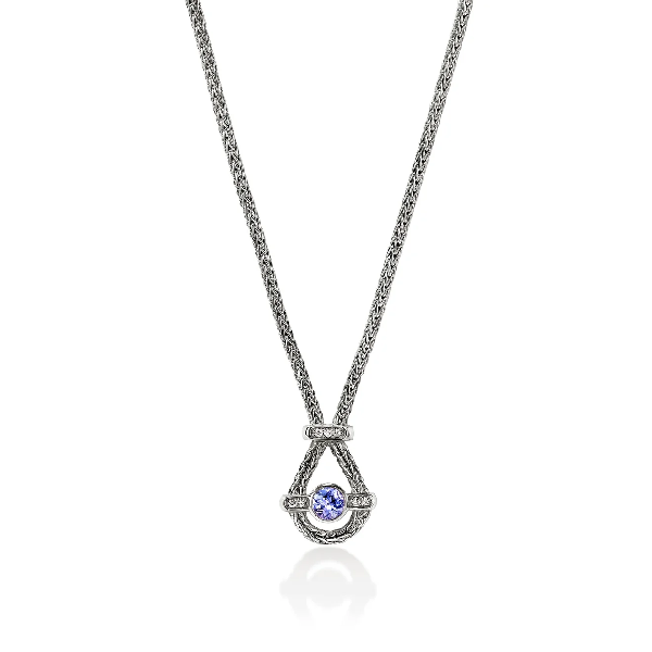 John Hardy Icon Tanzanite & Diamond Necklace Cornell's Jewelers Rochester, NY