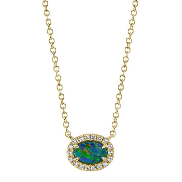 Shy Creation Opal and Diamond Necklace Cornell's Jewelers Rochester, NY