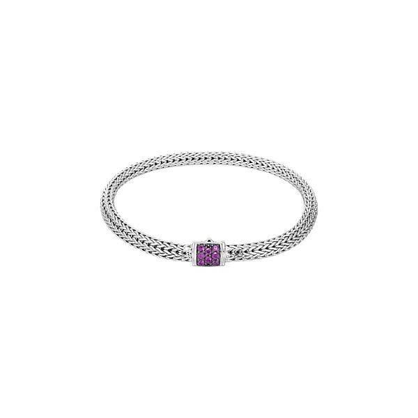 John Hardy Classic Pave Amethyst Bracelet Cornell's Jewelers Rochester, NY