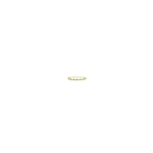 PENNY PREVILLE 18KYG ROUND EMERALD 0.71CT ANTIQUE AMULET BANGLE BRACELET Cornell's Jewelers Rochester, NY