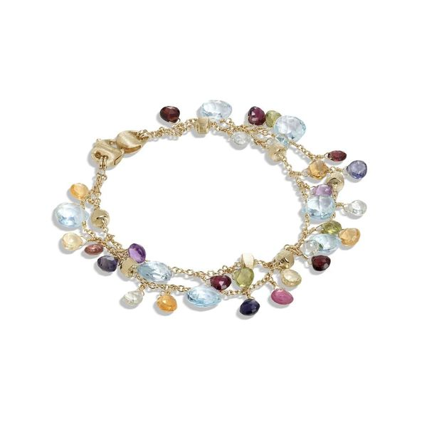 Marco Bicego Mixed Heart-Cut Gemstone Bracelet Cornell's Jewelers Rochester, NY