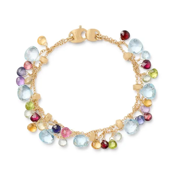 Marco Bicego Mixed Heart-Cut Gemstone Bracelet Cornell's Jewelers Rochester, NY