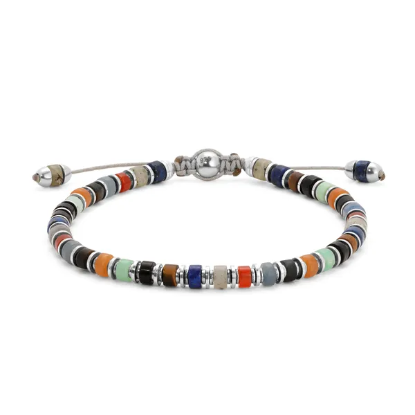 Sterling Silver Sapet Bracelet with Mixed Gemstones Cornell's Jewelers Rochester, NY