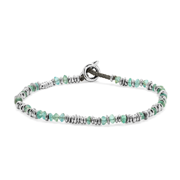 Sterling Silver Bracelet with Apatite Beading Cornell's Jewelers Rochester, NY