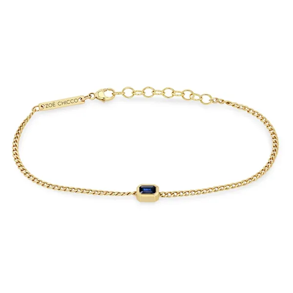 Sapphire Curb Chain Bracelet Cornell's Jewelers Rochester, NY
