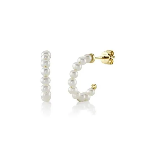SHY CREATIONS CULTURED PEARL HOOP EARRINGS Cornell's Jewelers Rochester, NY