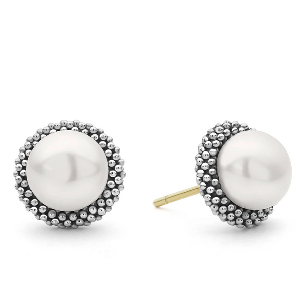 Lagos Luna Pearl Stud Earrings Cornell's Jewelers Rochester, NY