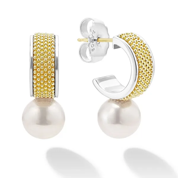 Pearl Hoop Earrings Cornell's Jewelers Rochester, NY
