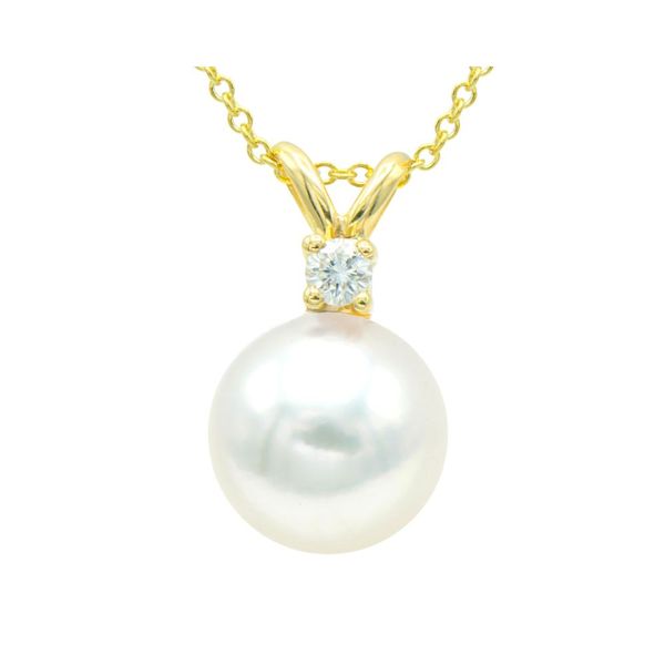 Cornell's Pearl And Diamond Pendant Cornell's Jewelers Rochester, NY
