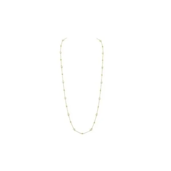SLOANE STREET WHITE PEARL CHAIN WITH STRIE STATIONS Cornell's Jewelers Rochester, NY