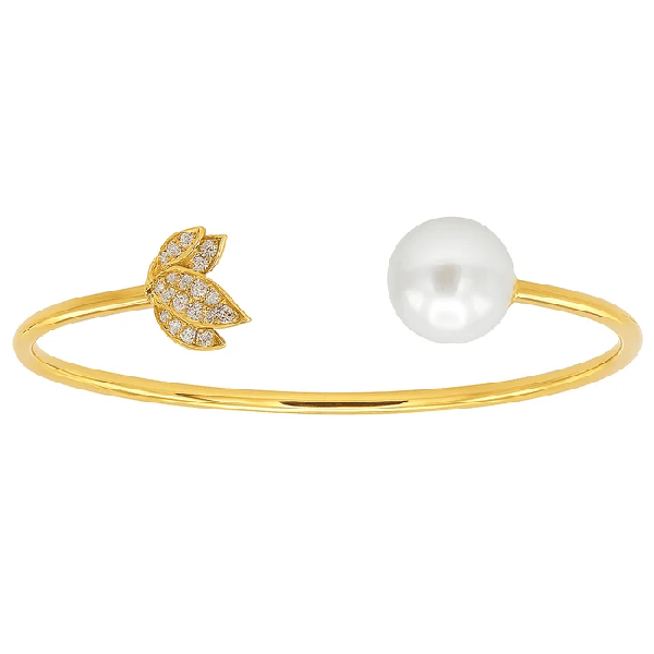 Cornell’s Collection Pearl & Diamond Bangle Cornell's Jewelers Rochester, NY