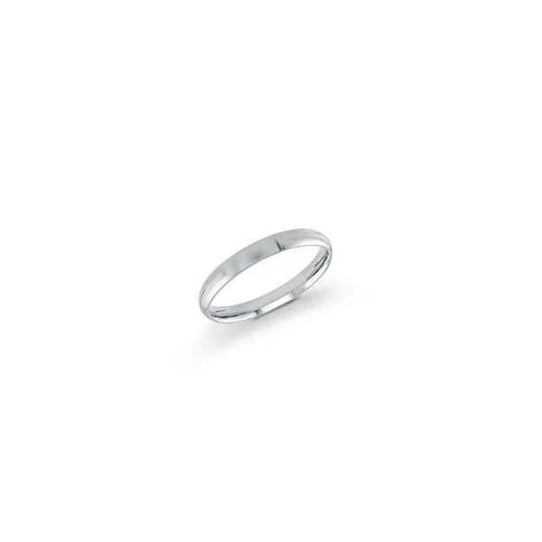 White Gold 3mm Low Domed Band Cornell's Jewelers Rochester, NY