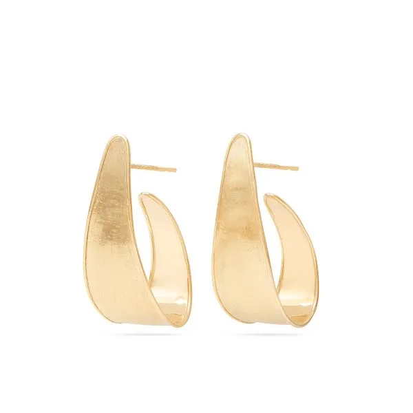 Marco Bicego Lunaria Medium Hoop Earrings Cornell's Jewelers Rochester, NY