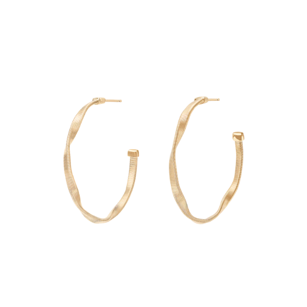 Marco Bicego Marrakech Twisted Coil Small Hoop Earrings Cornell's Jewelers Rochester, NY