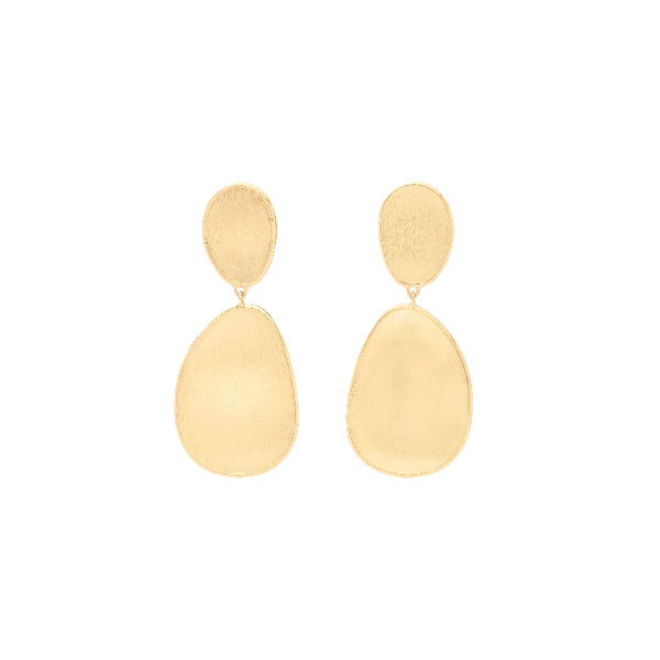 Marco Bicego Lunaria Double Petal Drop Earrings Cornell's Jewelers Rochester, NY