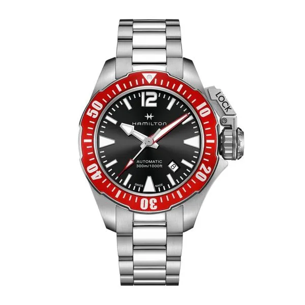 Hamilton Stainless Steel Khaki Navy Frogman Automatic Watch Cornell's Jewelers Rochester, NY