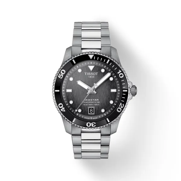 Tissot Black Seastar 1000 Powermatic 80 Cornell's Jewelers Rochester, NY