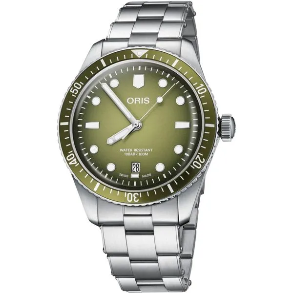 Oris Green Divers Sixty-Five Date Cornell's Jewelers Rochester, NY