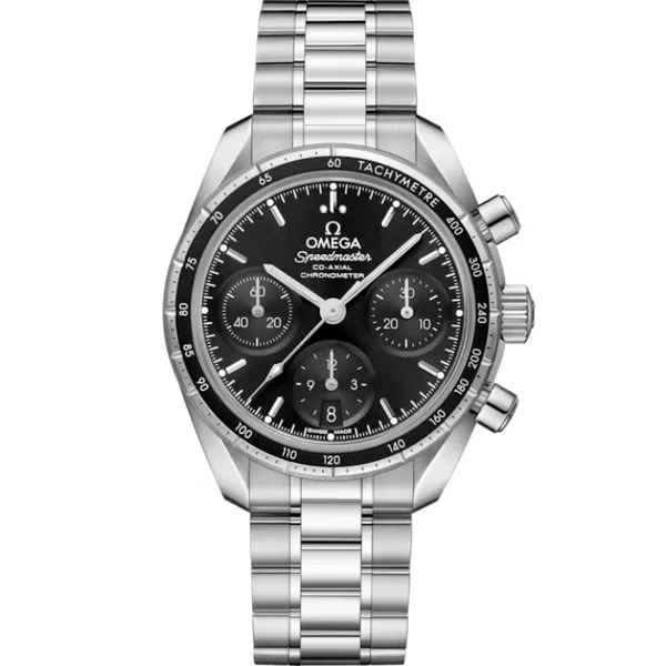 Omega Speedmaster 38 Black Dial Chronograph Timepiece Cornell's Jewelers Rochester, NY