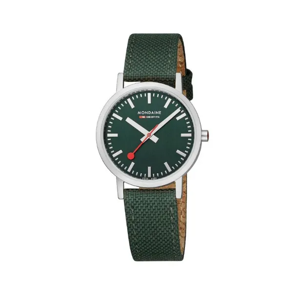 Mondaine Classic Forest Green Textile Cornell's Jewelers Rochester, NY
